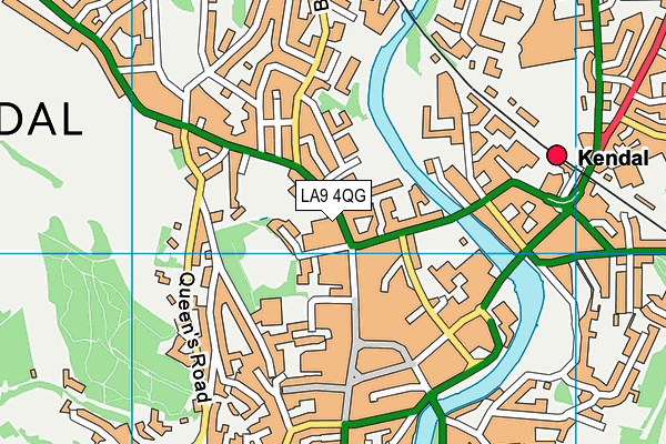 LA9 4QG map - OS VectorMap District (Ordnance Survey) LA9 4QG map - OS VectorMap District (Ordnance Survey)