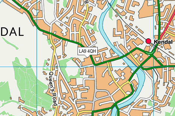 LA9 4QH map - OS VectorMap District (Ordnance Survey) LA9 4QH map - OS VectorMap District (Ordnance Survey)