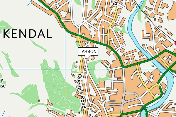 LA9 4QN map - OS VectorMap District (Ordnance Survey) LA9 4QN map - OS VectorMap District (Ordnance Survey)