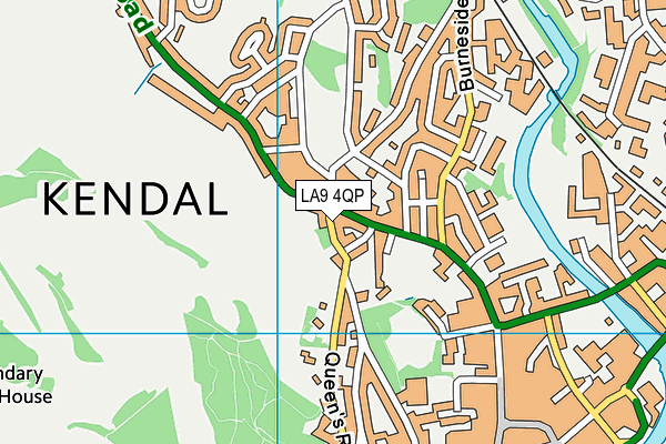 LA9 4QP map - OS VectorMap District (Ordnance Survey) LA9 4QP map - OS VectorMap District (Ordnance Survey)