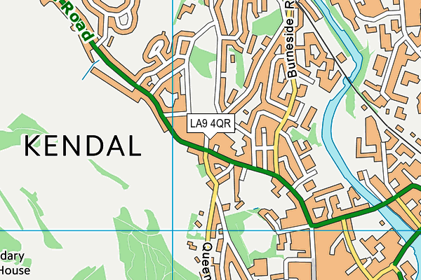 LA9 4QR map - OS VectorMap District (Ordnance Survey) LA9 4QR map - OS VectorMap District (Ordnance Survey)