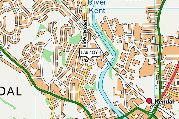 LA9 4QY map - OS VectorMap District (Ordnance Survey) LA9 4QY map - OS VectorMap District (Ordnance Survey)