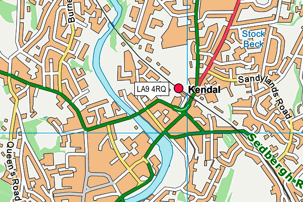 LA9 4RQ map - OS VectorMap District (Ordnance Survey) LA9 4RQ map - OS VectorMap District (Ordnance Survey)