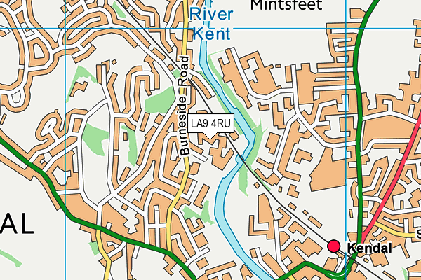 LA9 4RU map - OS VectorMap District (Ordnance Survey) LA9 4RU map - OS VectorMap District (Ordnance Survey)