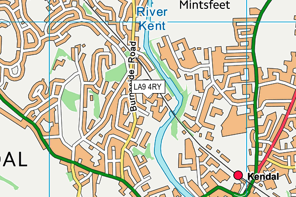 LA9 4RY map - OS VectorMap District (Ordnance Survey) LA9 4RY map - OS VectorMap District (Ordnance Survey)