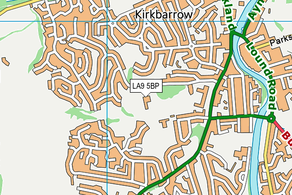 LA9 5BP map - OS VectorMap District (Ordnance Survey) LA9 5BP map - OS VectorMap District (Ordnance Survey)