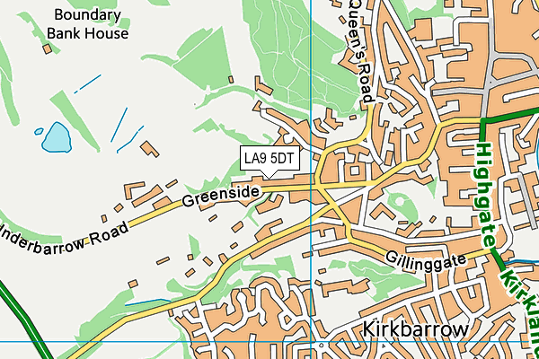LA9 5DT map - OS VectorMap District (Ordnance Survey) LA9 5DT map - OS VectorMap District (Ordnance Survey)