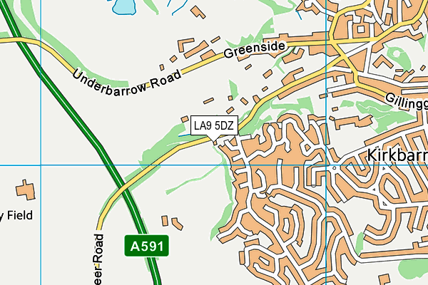 LA9 5DZ map - OS VectorMap District (Ordnance Survey) LA9 5DZ map - OS VectorMap District (Ordnance Survey)