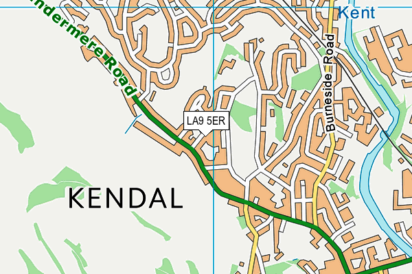 LA9 5ER map - OS VectorMap District (Ordnance Survey) LA9 5ER map - OS VectorMap District (Ordnance Survey)