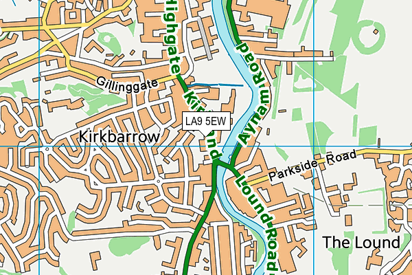 LA9 5EW map - OS VectorMap District (Ordnance Survey) LA9 5EW map - OS VectorMap District (Ordnance Survey)