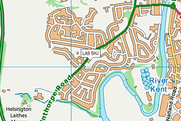 LA9 5HJ map - OS VectorMap District (Ordnance Survey) LA9 5HJ map - OS VectorMap District (Ordnance Survey)