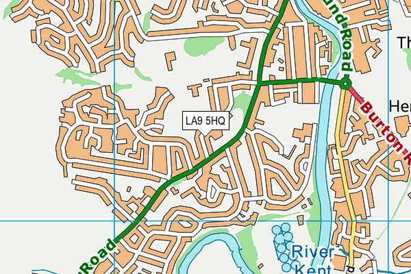 LA9 5HQ map - OS VectorMap District (Ordnance Survey) LA9 5HQ map - OS VectorMap District (Ordnance Survey)