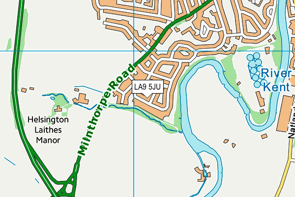 LA9 5JU map - OS VectorMap District (Ordnance Survey) LA9 5JU map - OS VectorMap District (Ordnance Survey)
