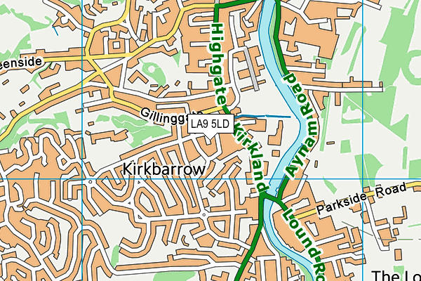LA9 5LD map - OS VectorMap District (Ordnance Survey) LA9 5LD map - OS VectorMap District (Ordnance Survey)