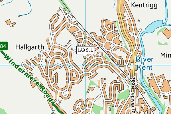 LA9 5LU map - OS VectorMap District (Ordnance Survey) LA9 5LU map - OS VectorMap District (Ordnance Survey)