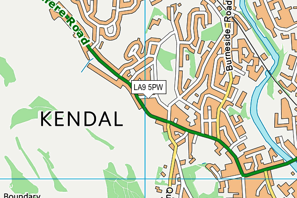 LA9 5PW map - OS VectorMap District (Ordnance Survey) LA9 5PW map - OS VectorMap District (Ordnance Survey)