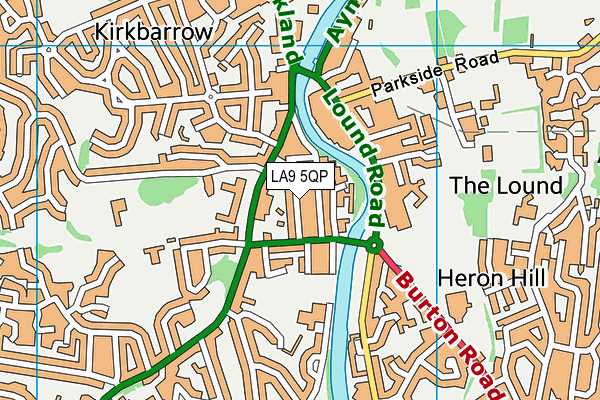 LA9 5QP map - OS VectorMap District (Ordnance Survey) LA9 5QP map - OS VectorMap District (Ordnance Survey)