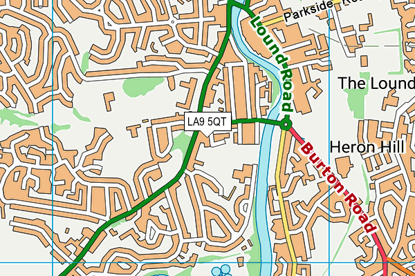 LA9 5QT map - OS VectorMap District (Ordnance Survey) LA9 5QT map - OS VectorMap District (Ordnance Survey)
