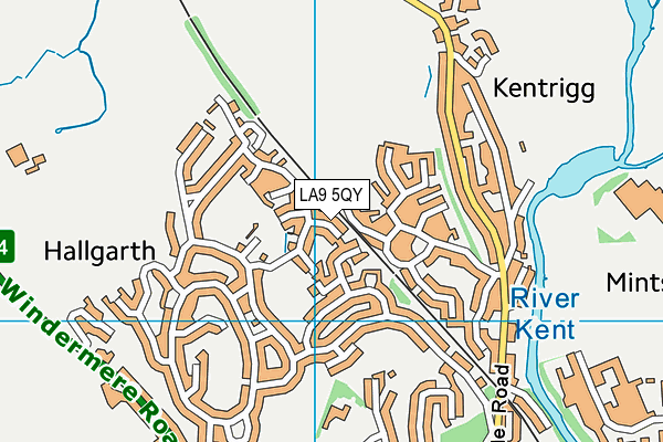LA9 5QY map - OS VectorMap District (Ordnance Survey) LA9 5QY map - OS VectorMap District (Ordnance Survey)