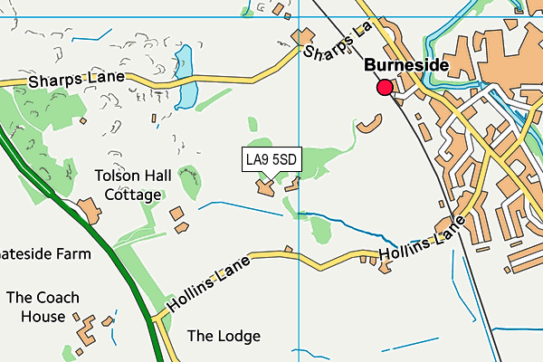 LA9 5SD map - OS VectorMap District (Ordnance Survey) LA9 5SD map - OS VectorMap District (Ordnance Survey)