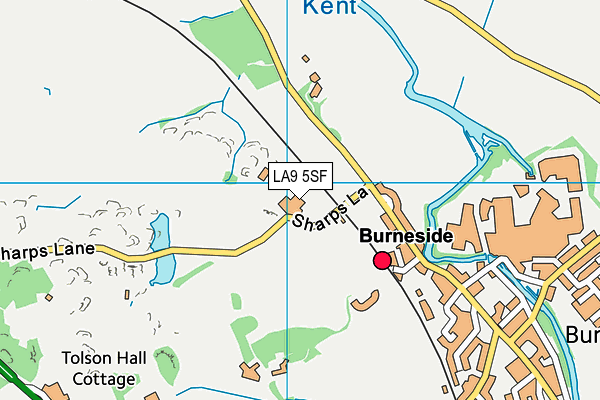 LA9 5SF map - OS VectorMap District (Ordnance Survey) LA9 5SF map - OS VectorMap District (Ordnance Survey)
