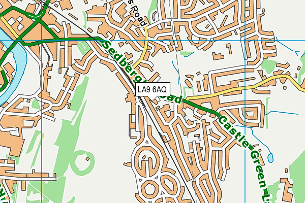 LA9 6AQ map - OS VectorMap District (Ordnance Survey)