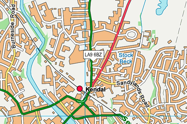 LA9 6BZ map - OS VectorMap District (Ordnance Survey) LA9 6BZ map - OS VectorMap District (Ordnance Survey)
