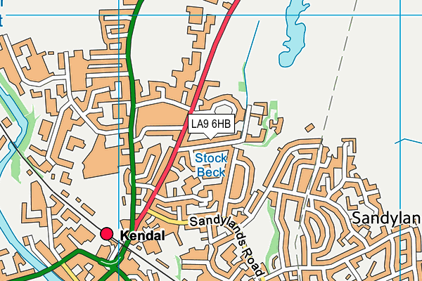 LA9 6HB map - OS VectorMap District (Ordnance Survey) LA9 6HB map - OS VectorMap District (Ordnance Survey)