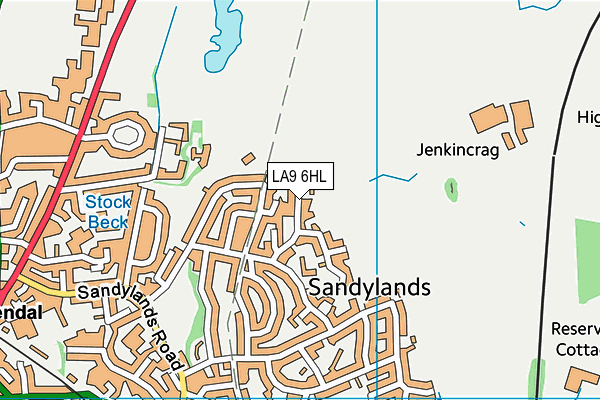 LA9 6HL map - OS VectorMap District (Ordnance Survey) LA9 6HL map - OS VectorMap District (Ordnance Survey)