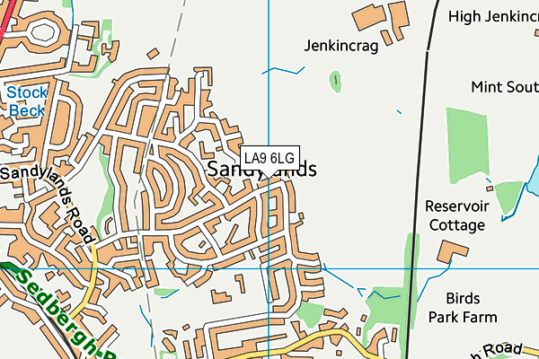 LA9 6LG map - OS VectorMap District (Ordnance Survey) LA9 6LG map - OS VectorMap District (Ordnance Survey)