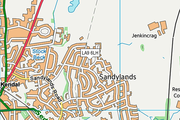 LA9 6LH map - OS VectorMap District (Ordnance Survey) LA9 6LH map - OS VectorMap District (Ordnance Survey)