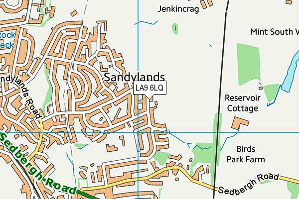 LA9 6LQ map - OS VectorMap District (Ordnance Survey) LA9 6LQ map - OS VectorMap District (Ordnance Survey)