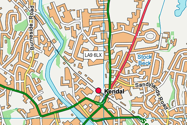 LA9 6LX map - OS VectorMap District (Ordnance Survey) LA9 6LX map - OS VectorMap District (Ordnance Survey)