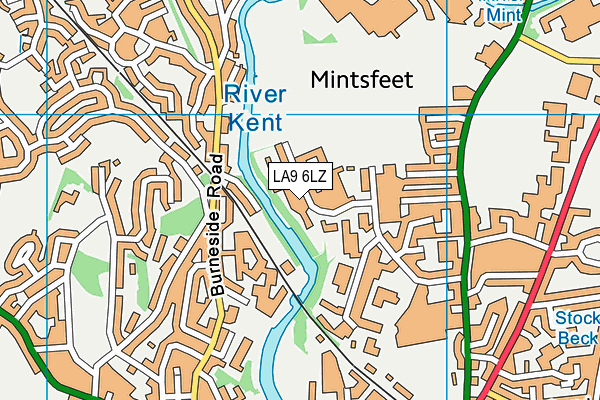 LA9 6LZ map - OS VectorMap District (Ordnance Survey) LA9 6LZ map - OS VectorMap District (Ordnance Survey)