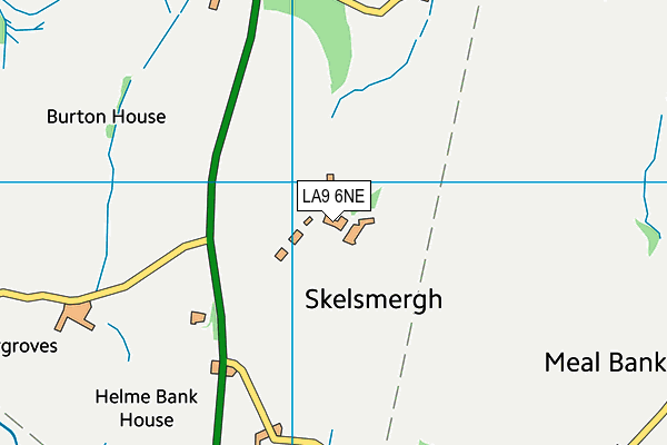 LA9 6NE map - OS VectorMap District (Ordnance Survey) LA9 6NE map - OS VectorMap District (Ordnance Survey)