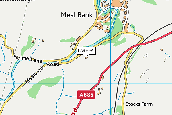 LA9 6PA map - OS VectorMap District (Ordnance Survey) LA9 6PA map - OS VectorMap District (Ordnance Survey)