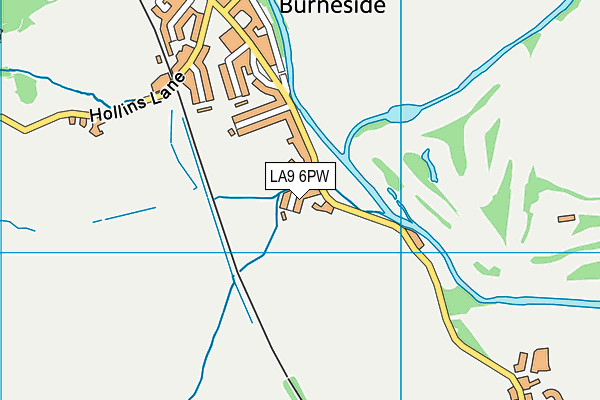 LA9 6PW map - OS VectorMap District (Ordnance Survey) LA9 6PW map - OS VectorMap District (Ordnance Survey)