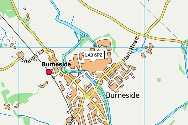 LA9 6PZ map - OS VectorMap District (Ordnance Survey) LA9 6PZ map - OS VectorMap District (Ordnance Survey)