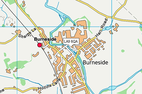 LA9 6QA map - OS VectorMap District (Ordnance Survey) LA9 6QA map - OS VectorMap District (Ordnance Survey)