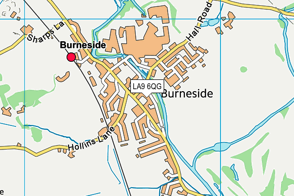 LA9 6QG map - OS VectorMap District (Ordnance Survey) LA9 6QG map - OS VectorMap District (Ordnance Survey)