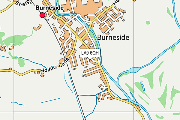LA9 6QH map - OS VectorMap District (Ordnance Survey)
