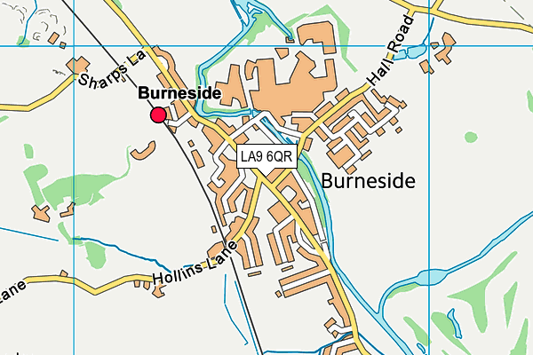 LA9 6QR map - OS VectorMap District (Ordnance Survey) LA9 6QR map - OS VectorMap District (Ordnance Survey)