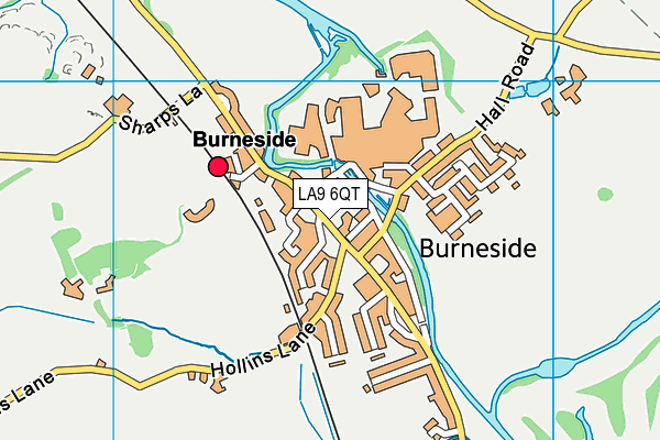 LA9 6QT map - OS VectorMap District (Ordnance Survey) LA9 6QT map - OS VectorMap District (Ordnance Survey)