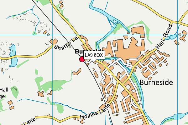 LA9 6QX map - OS VectorMap District (Ordnance Survey) LA9 6QX map - OS VectorMap District (Ordnance Survey)
