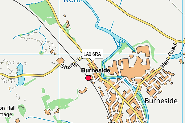LA9 6RA map - OS VectorMap District (Ordnance Survey) LA9 6RA map - OS VectorMap District (Ordnance Survey)