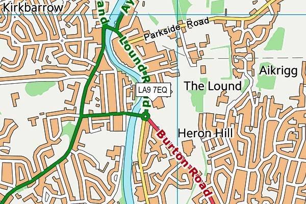 LA9 7EQ map - OS VectorMap District (Ordnance Survey) LA9 7EQ map - OS VectorMap District (Ordnance Survey)