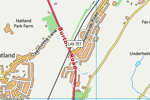 LA9 7ET map - OS VectorMap District (Ordnance Survey) LA9 7ET map - OS VectorMap District (Ordnance Survey)