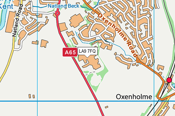 LA9 7FQ map - OS VectorMap District (Ordnance Survey) LA9 7FQ map - OS VectorMap District (Ordnance Survey)