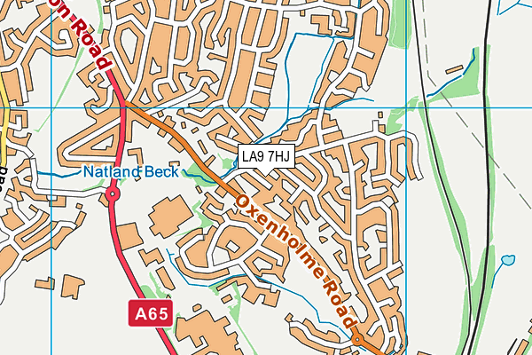 LA9 7HJ map - OS VectorMap District (Ordnance Survey) LA9 7HJ map - OS VectorMap District (Ordnance Survey)