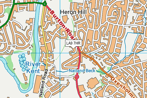 LA9 7HR map - OS VectorMap District (Ordnance Survey) LA9 7HR map - OS VectorMap District (Ordnance Survey)